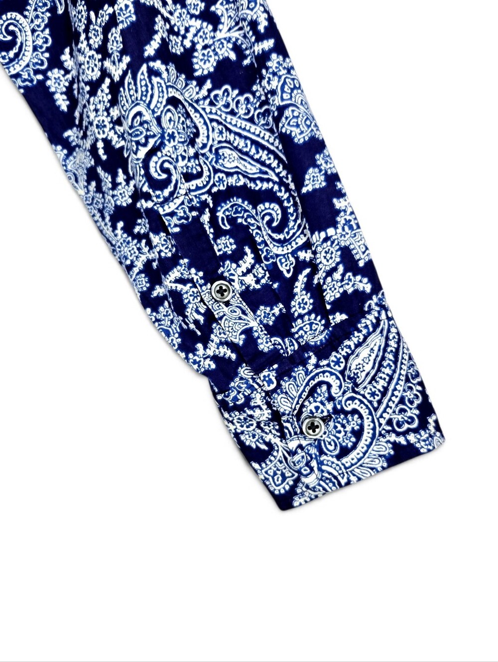 J. Crew Paisley Print button down shirt. Blue/white. Size Large - Picture 7 of 12